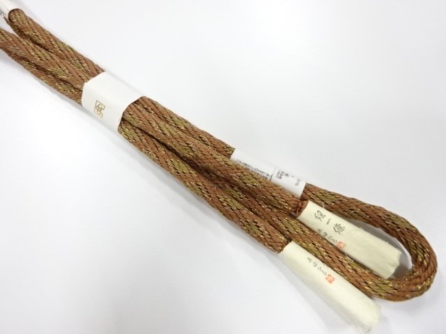 大特価品　未使用品　紐一條　正絹　平田紐　手組帯締め